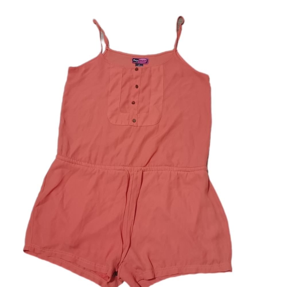 Orange  short romper